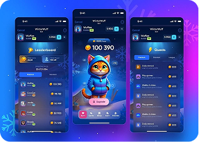 Game development app mockups